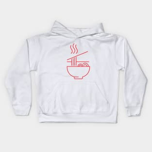 hot ramen bowl Kids Hoodie